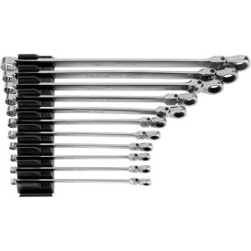 Tekton Head Ratcheting Box End Wrench Set 12 Point 1/4" to 3/4" 6 to 19 mm Opening 