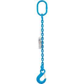 Single Leg Chain Sling Hook, 3/8" x 10', 10600 lb Sling Capacity, 90-Degrees, G120 view 2
