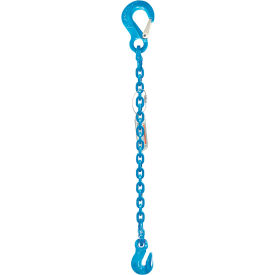 Single Leg Chain Sling, Sling & Grab Hook, 3/8" x 5', 10600 lb. Sling Capacity, 90-Degrees, G120 view 2