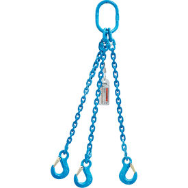 Three Leg Chain Sling, Sling Hook, 3/8" x 5', 15900 lb. Sling Capacity, 30-Degrees Angle, G120 view 2