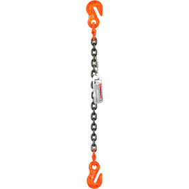 Single Leg Chain Sling, Grab Hook on Both Ends, 1/2" x 8', Grade 100 view 2