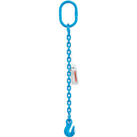 Single Leg Chain Sling, Grab Hook, 1/2" x 5', 17900 lb Sling Capacity, 90° Angle, G120 view 2