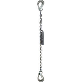Single Leg Chain Sling with Sling Hook On Both Ends, 1/2" x 8', Grade 63 view 2