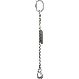 Single Leg Chain Sling, Sling Hook, 1/4" x 5', 1400 lb. Capacity, 90-Degrees Angle, G63 view 2