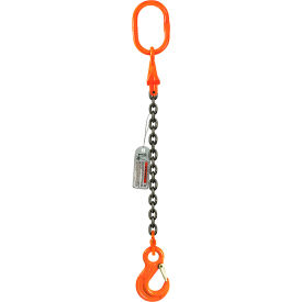 Single Leg Chain Sling, 9/32" x 5', 4300 lb. Sling Capacity, 90-Degrees Angle, Grade 100 view 2