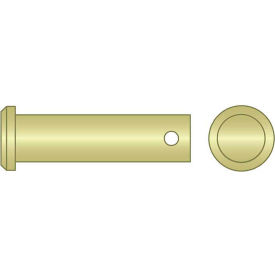 Flint Hills Trading CLPY-0375-4000 3/8" x 4" Clevis Pin - Low Carbon Steel - Zinc Yellow  image.