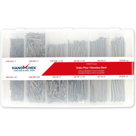 Flint Hills Trading DISP-CPS1200 Cotter Pin Assortment Stainless Steel Plain 1200 Piece image.