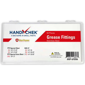Flint Hills Trading DISP-GFSS50 Grease Fitting Stainless Steel Assortment 50 Pieces image.