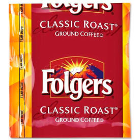 Folgers FOL06430 Folgers® Classic Roast Coffee, Regular, 1.5 oz., 42/Carton image.