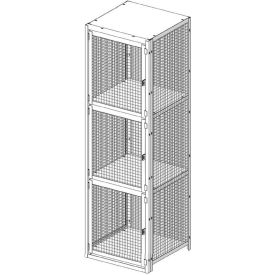 Folding Guard® Stor-More 3 Tier Front Door & 3 Tier Rear Door Locker 24""W x 36""D x 79.5""H