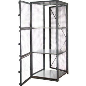 Folding Guard® Stor-More 3 Tier Front Door & 1 Tier Rear Door Locker 30""W x 24""D x 79.5""H
