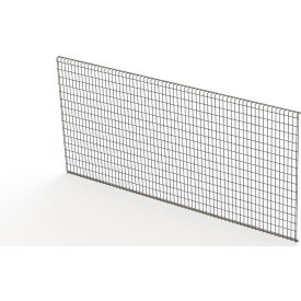 Folding Guard® Qwik-Fence Pallet Rack Flat Back Panel 98-1/2"W x 60"H Gray 