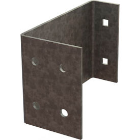 Folding Guard® Qwik-Fence 6" Pallet Rack Offset Bracket Gray 