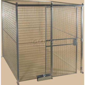 Folding Guard QWK121212-4ROF Qwik-Fence® Wire Mesh Pre-Designed, 4 Sided Room Kit, W/Roof 12W X 12D X 12H, W/Slide Door image.