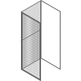 Stor-More® TSL-FW 1-Tier Storage Locker with Open Back Add-On Unit 36"W x 37"D x 93"H Gray 