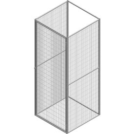 Stor-More® TSL-FW 1-Tier Storage Locker with Open Back Starter Unit 36"W x 37"D x 93"H Gray 