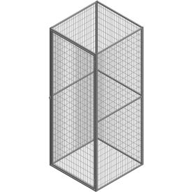 Stor-More® TSL-FW 1-Tier Storage Locker with Mesh Back Starter Unit 48"W x 61"D x 93"H Gray 