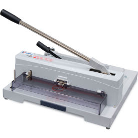 Formax C12 United Tabletop Guillotine Paper Cutter - 14.5" Cutting Length - 150 Sheet Capacity - Gray image.