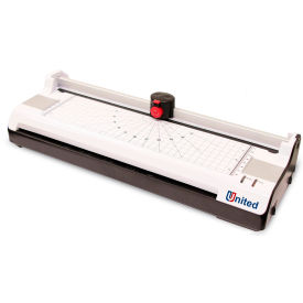 United 6-in-1 Thermal & Cold Laminator w/ Paper Trimmer and Corner Rounder 5 mil 13" Max Width
