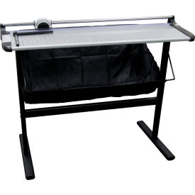 United Rotary Paper Trimmer with Metal Stand - 37" Cutting Length - 10 Sheet Capacity - Gray