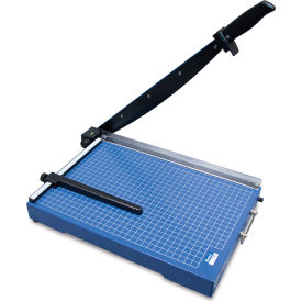 United Office-Grade Guillotine Paper Trimmer - 15" Cutting Length - 15 Sheet Capacity - Blue