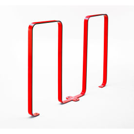 Linguini 5 Bike Capacity Steel Bike Rack Red 