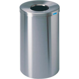 Frost Stainless Steel Round Open Top Trash Can 32 Gallon