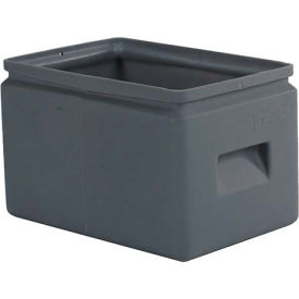 Forte Product Solutions 8001256 Forte All-Purpose Plastic Storage Tote 8001256 - 14-1/2"L x 9-5/8"W x 9"H -Black image.