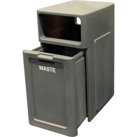 Forte Product Solutions 8001742 Forte 42 Gallon Waste Convenience Center, Gray - 8001742 image.