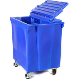 Forte Product Solutions 8002491 ColdStor™ 8002491 Ice & Beverage Bin-Body, Lid, and Casters, Blue image.