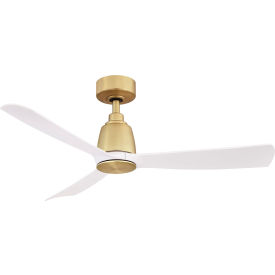 Fanimation Inc FPD8547BS Kute - 44 inch - Brushed Satin Brass with Matte White Blades image.