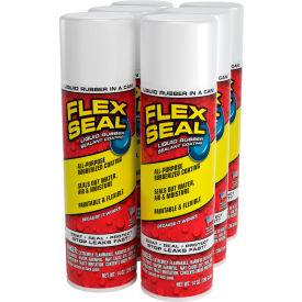 Liquid Spray Rubber Sealant Coating, 14 oz. Can, White, Pack of 6 view 2