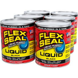 Liquid Rubber Sealant Coating, 32 oz. Can, Black, 6/Case view 2