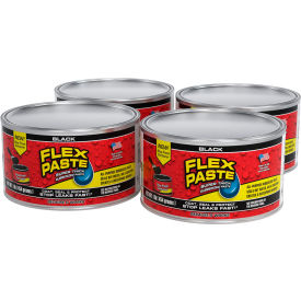 Flex Paste Super Thick Rubberized Paste, 1 lb. Jar, Black, Pack of 4 view 2
