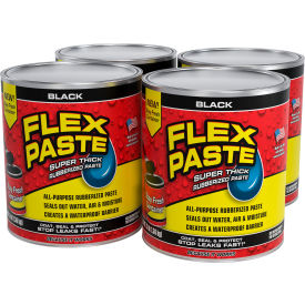 Flex Paste Super Thick Rubberized Paste, 3 lb. Can, Black, 4/Case view 2