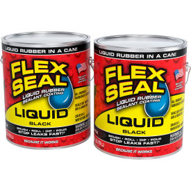 Liquid Rubber Sealant Coating, 1 Gallon Can, Black, Pack of 2 view 2