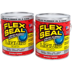 Liquid Rubber Sealant Coating, 1 Gallon Can, Clear, Pack of 2 view 2