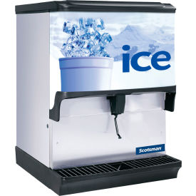 Scotsman® Ice Dispenser Counter Model Approximately 250 Lb. Storage Capacity Cube & Nugget 