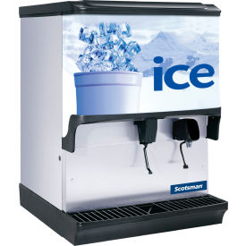 Scotsman® Ice Dispenser Counter Model Approximately 250 Lb. Storage Capacity with Water Fill 