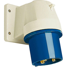 F Walther Electric Corp 631306 Walther Electric 631306, Male Inlet, 30/32A, 3P, 230/250Vac, 6 Hr, IP44, Angled 80 Degree image.
