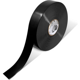 Safety Floor Tape, 2"W x 100'L, 50 Mil, Solid, Black view 2
