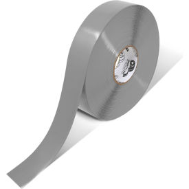 Safety Floor Tape, 2"W x 100'L, 50 Mil, Solid, Gray view 2