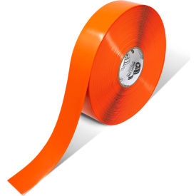 Safety Floor Tape, 2"W x 100'L, 50 Mil, Solid, Orange view 2