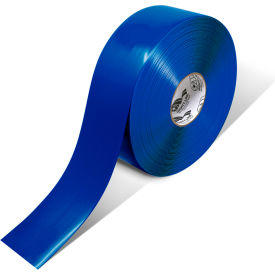 Polyester Safety Floor Tape, 3"W x 100'L, 50 Mil, Solid, Blue view 2