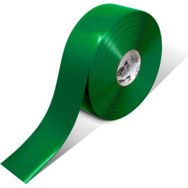 Polyester Safety Floor Tape, 3"W x 100'L, 50 Mil, Solid, Green view 2