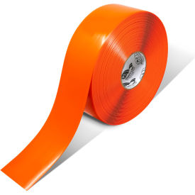 Polyester Safety Floor Tape, 3"W x 100'L, 50 Mil, Orange view 2
