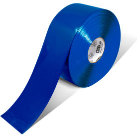 Polyester Safety Floor Tape, 4"W x 100'L, 50 Mil, Blue view 2