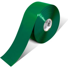 Polyester Safety Floor Tape, 4"W x 100'L, 50 Mil, Green view 2