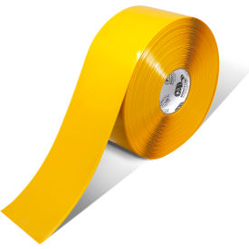 Safety Floor Tape, 4"W x 100'L, 50 Mil, Solid, Yellow view 2