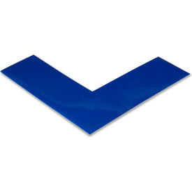 Floor Tape Angles, 2"W x 6"L, 50 Mil, Blue, 100/Pack view 2